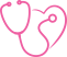 Pink Stethoscope Logo Official